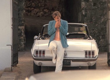 cerruti ikone Feiner Anzugstoff Tornado 705124 von Scabal in Dunkelblau mit dezentem Karomuster – exklusiver Stoff für maßgeschneiderte Herrenanzüge